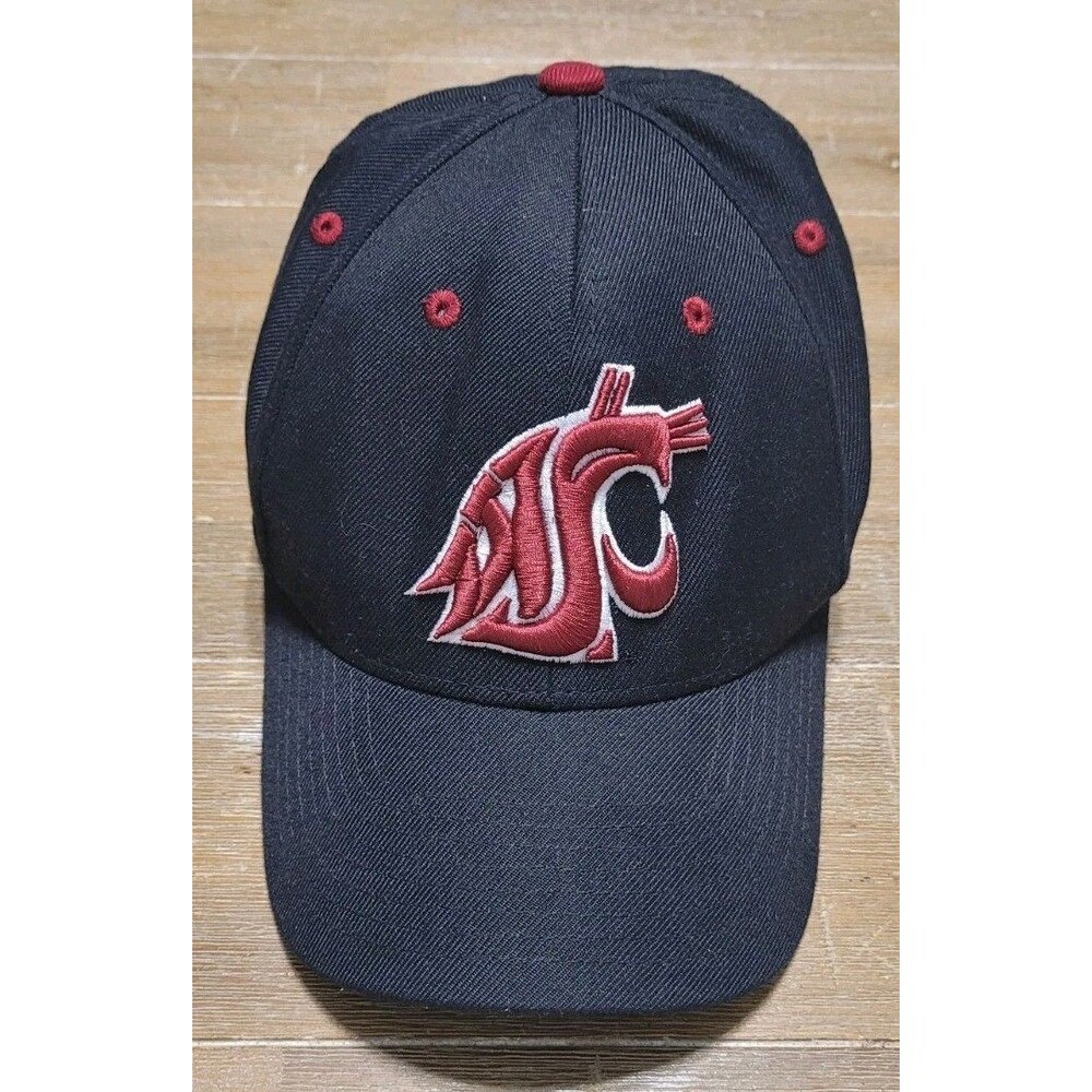 Washington State Cougars WSU by Zephyr Black Hat Adjustable Cap